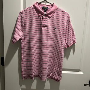 Boys stripped pink multi colored Polo Ralph Lauren shirt